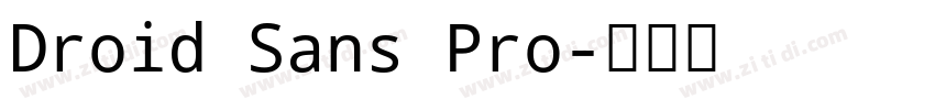 Droid Sans Pro字体转换